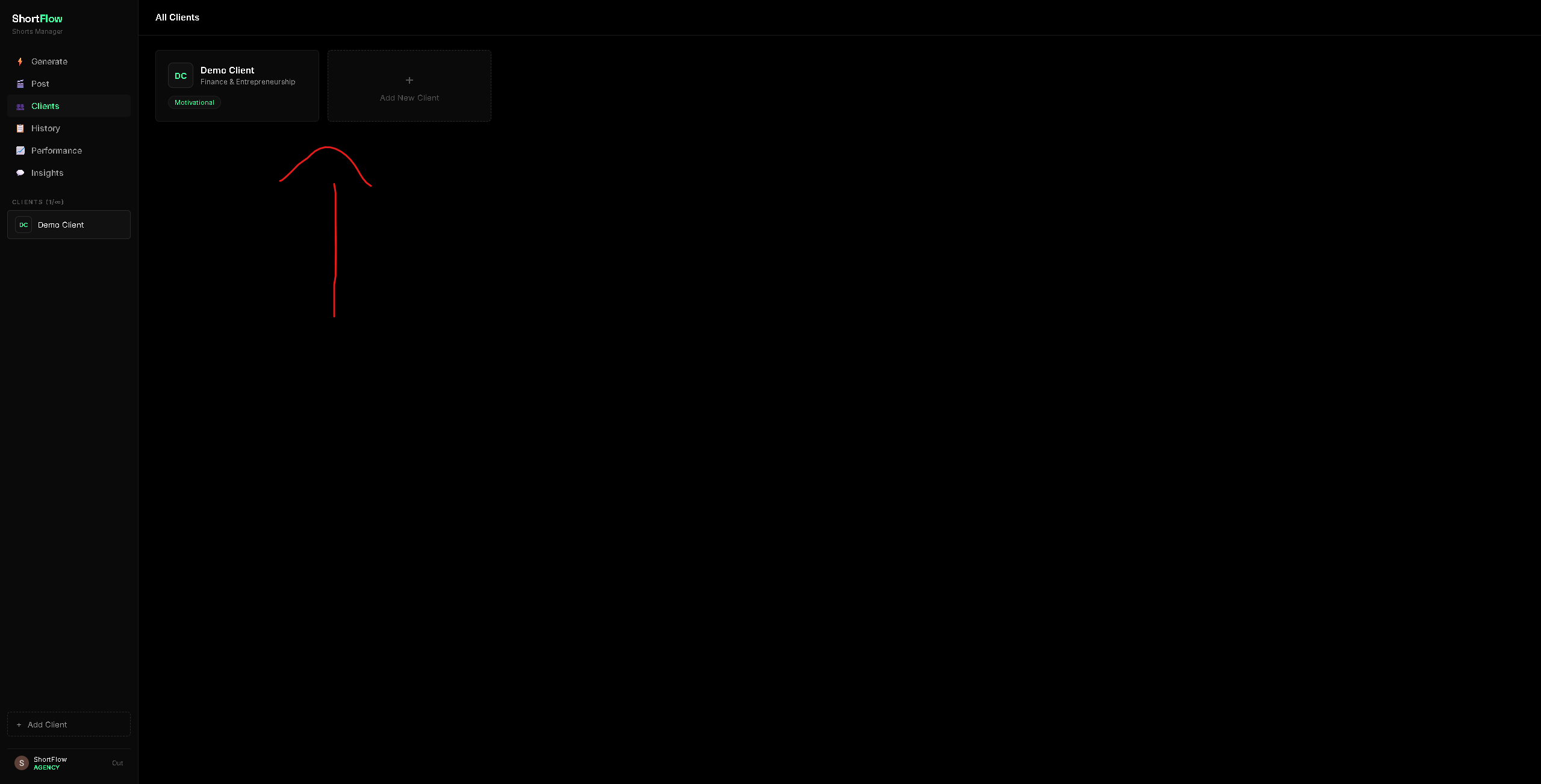 Clients screenshot 1