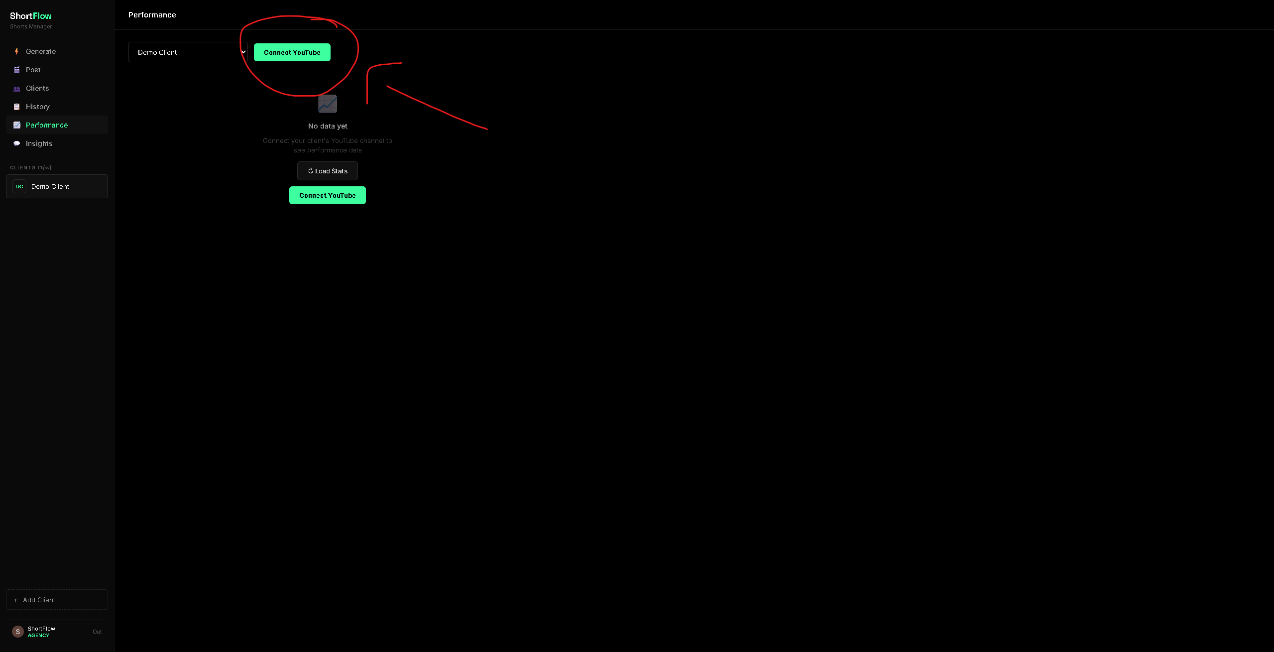 Performance screenshot 1