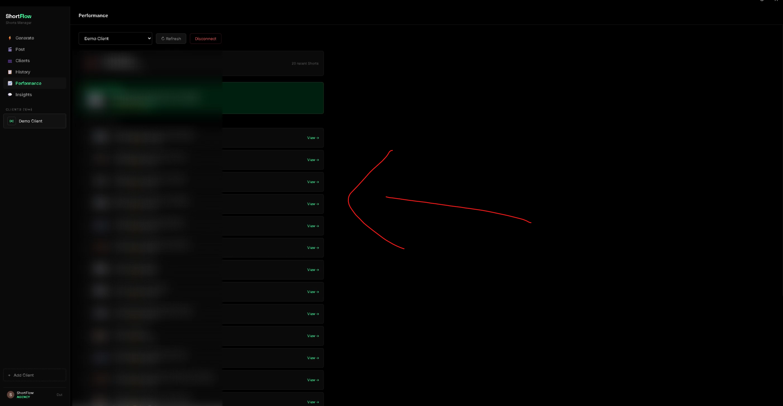 Performance screenshot 2